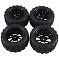 Miniatyrbillede 1 af 5: 12 mm Hex 1/10 RC Lastbil Hjul og Dæk til 2Wd, B