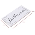Miniatyrbillede 4 af 5: Badeværelse - Shabby Træ Hjemmeindretning Dørskilt / Plade