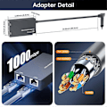 Miniatyrbillede 4 af 5: Ethernet-adapter med 2 porte til Starlink til kablet eksternt netværk GEN2