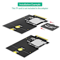 Miniatyrbillede 5 af 5: SD-kort TF SDHC SDXC til NGFF Key B Adapter