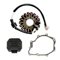Miniatyrbild 1 av 5: Spole Stator Spänningsregulator Packning för