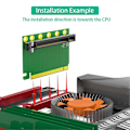 Miniatyrbillede 4 af 5: PCI-e 16X 3.0 90 Graders Omvendt Han til Hun Riserkort