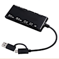 Miniatyrbild 3 av 5: 7-i-1 USB 3.0 Typ-C Multifunktionskortläsare /XD/MS/SD/TF-kort