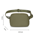 Miniatyrbild 2 av 5: KXJ-Bältesväska för Kvinnor Trendiga Magväskor Crossbody Väska Midjeväska för Vandring Promenader Cykling Resor Khaki Green