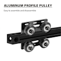 Miniatyrbillede 3 af 5: 3D Printer 2020 Aluminium Profil Remskive V-Slot Byggeportalplade