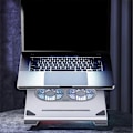Miniatyrbild 2 av 5: Laptopkylplatta med fläktar, USB-port rymdgrå