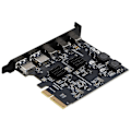 Pikkukuva 2 / 5: USB3.2 Laajennuskortti GEN2 10Gbps PCI-E 4X -sovitinkortti Kannettava TYPE-C Type-A Kaksoispiirilevy, B