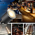 Pikkukuva 4 / 5: Upotettu LED-terassivalo suojuksella S 32mm, LED Ing Ip67, 12V pienjännite