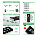 Miniatyrbild 5 av 5: M3 Mini Portabel 1D 2D Bluetooth Streckkodsläsare