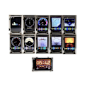 Miniatyrbild 4 av 5: Klocka Musik Spektrum VU Meter 2.4 tum Digital Rytm Analysator
