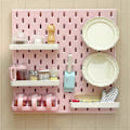 Miniatyrbild 4 av 5: Miniatyr Möbel Pegboard Tillbehör Krok Väggförvaringsställ Svart