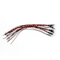 Pikkukuva 1 / 5: 10 kpl 20 cm 3 mm / 5 mm LED-lamppukaapeli, esijohdotettu DC-valodiodi Red 3mm