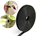 Miniatyrbild 2 av 5: 1 Rulle Multifunktionell Halkfri Kabelband Fästtejp Praktisk Justerbar Kabelbindare för Hemmet Black 5 m
