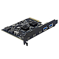 Miniatyrbild 4 av 5: PCI Express X4 till 3 Port Typ C + 2 Port USB3.2 Gen2 10Gbps Adapter