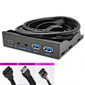 Miniatyrbillede 2 af 5: USB frontpanel til PC USB3.2 Gen2 10Gbps Type C + 19Pin USB3.0 Hub