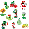 Miniatyrbild 2 av 2: Barnleksak Plants Vs Zombies Byggklossar Pussel Sömnadsleksaker javelins zombie