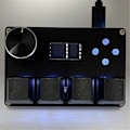 Miniatyrbild 5 av 5: 4 Key Mini O3C++ OSU Anpassat Gaming Tangentbord Svart