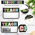 Miniatyrbillede 3 af 5: 6 stk. Chenille Brevtaske Bulk Preppy Patch Makeup Taske