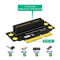 Pikkukuva 4 / 5: PCI-e 4X 3.0 90 asteen käänteinen uros-naaras -nousukortti 2U-palvelimelle