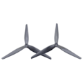 Miniatyrbild 5 av 5: 1 par 10 tum propeller 10X4.5X3 3-bladig CCW+CW propeller för RC FPV