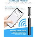 Miniatyrbillede 3 af 5: Professionel Selfie Stick Bluetooth, Alt I Én Udtrækkelig Stabil Selfie Sticks, Simpelt Letvægts Kompakt Design Til 12/12 Pro/11/11 Pro/xs/xr/x/8/8