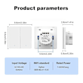 Miniatyrbild 4 av 5: Tuya Smart Switch Zigbee Europeisk Standard Knapp Väggströmbrytare