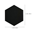 Miniatyrbild 3 av 4: 12 st DIY Hem Dekorativ Filt Board Hexagon Akustikpanel Självhäftande Väggdekal