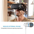 Pikkukuva 3 / 5: VR-pelikuulokkeet, melua vaimentavat nappikuulokkeet, 3D mukautetuilla silikonikuulokkeiden suojuksilla