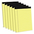 Miniatyrbillede 1 af 5: 6 stk. notesblokke 21,6 x 29,8 cm smalle linjerede skriveblokke