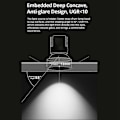 Miniatyrbild 5 av 5: Tuya Zigbee Smart Dimbar Spotlight 12W LED Spotlight Anti-Bländning B