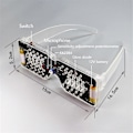 Miniatyrbild 4 av 5: Röstaktiverade LED-ljusemitterande glasögon, tillverkningssats, ljusdiod, ljus, gör-det-själv, elektronisk sats, lödningsmontering, A