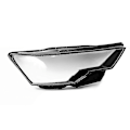 Miniatyrbild 1 av 5: För - A6 C8 2019-2023 Bil Strålkastarglas Skydd Huvud Lampa Skärm Skal Auto Ljusskydd Höger