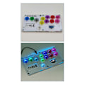 Miniatyrbild 5 av 5: RP2040 Fighting Keyboard+12PCS Tangenter för Joystick 6 Tekken Spel Täckt Punk B