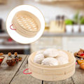 Pikkukuva 2 / 4: Bambu-höyrystin Höyrytetyt sämpylät Höyrystinkori Dumpling-höyrystin Höyrykori Bambu-dumpling-höyrystin