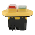 Miniatyrbild 2 av 5: YH02-A Elektromagnetisk Strömbrytare 220V 15A 5PIN Start Tryckknapp för Maskinverktygsutrustning Vattentät Panel