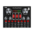 Miniatyrbild 3 av 5: V8K Audio USB Externt Ljudkort Multi Portabel Mikrofon Live Sändning Ljudkort för Mobiltelefon Dator