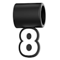 Pikkukuva 1 / 5: Numero 8 -riipus baseball-kaulakoruun urheilufaneille