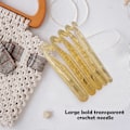 Miniatyrbild 2 av 5: 5 st Stora Virknålar Set Plast Sticknålar Kit DIY Verktyg