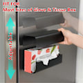 Miniatyrbild 5 av 5: Magnetisk Handskfack Dispenser Pappershanddukshållare Väggmontering Svart