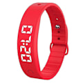 Miniatyrbild 1 av 5: W5SV Smart Armband med Vibrerande Alarm, Sömnövervakning Digital Display Elektrisk Klocka - Grön Red
