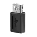 Pikkukuva 2 / 5: Musta USB 2.0 Type A naaras - Micro-USB B naaras -sovitinliitin