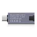 Miniatyrbild 3 av 5: Typ-C Multifunktionell Digital Display Amperemeter Testare