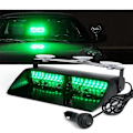 Miniatyrbild 2 av 5: Gröna 16 LED Högintensiva LED Varningsljus för Brottsbekämpning