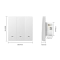 Miniatyrbild 5 av 5: Zigbee Intelligent Switch Noll Fire Line 3 Switch Vit