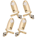 Miniatyrbild 4 av 4: 4 st Orm Nagelringar Fingernaglar Ringar Nagelspetsar Ringar Nagelsmycken för Kvinnor