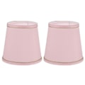 Miniatyrbillede 1 af 3: 2 stk. stof lampeskærme loftlampe lysekrone lampeskærme støvtætte betræk (pink)