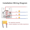 Miniatyrbild 5 av 5: Tuya Smart Switch Zigbee Europeisk Standard Knapp Väggströmbrytare