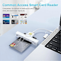 Miniatyrbild 4 av 5: Smartkortläsare USB A Typ-C USB Common Access Skattedeklaration SIM/ID/Bankkortläsare Common Access-läsare