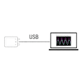Miniatyrbild 3 av 5: Fosc21C1 2-kanals USB PC-oscilloskop 1MHz samplingsfrekvens Portabelt oscilloskop MCU-utveckling