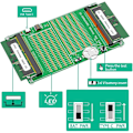 Miniatyrbild 2 av 5: SO DDR4/5 Minnestestare Laptop Minnestest Diagnos Adapter PCB Krets Testverktyg Minnestestare